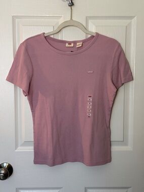 Levi's Womens Short Sleeve Crew Tee in Dusty Rose, XL, NWT
